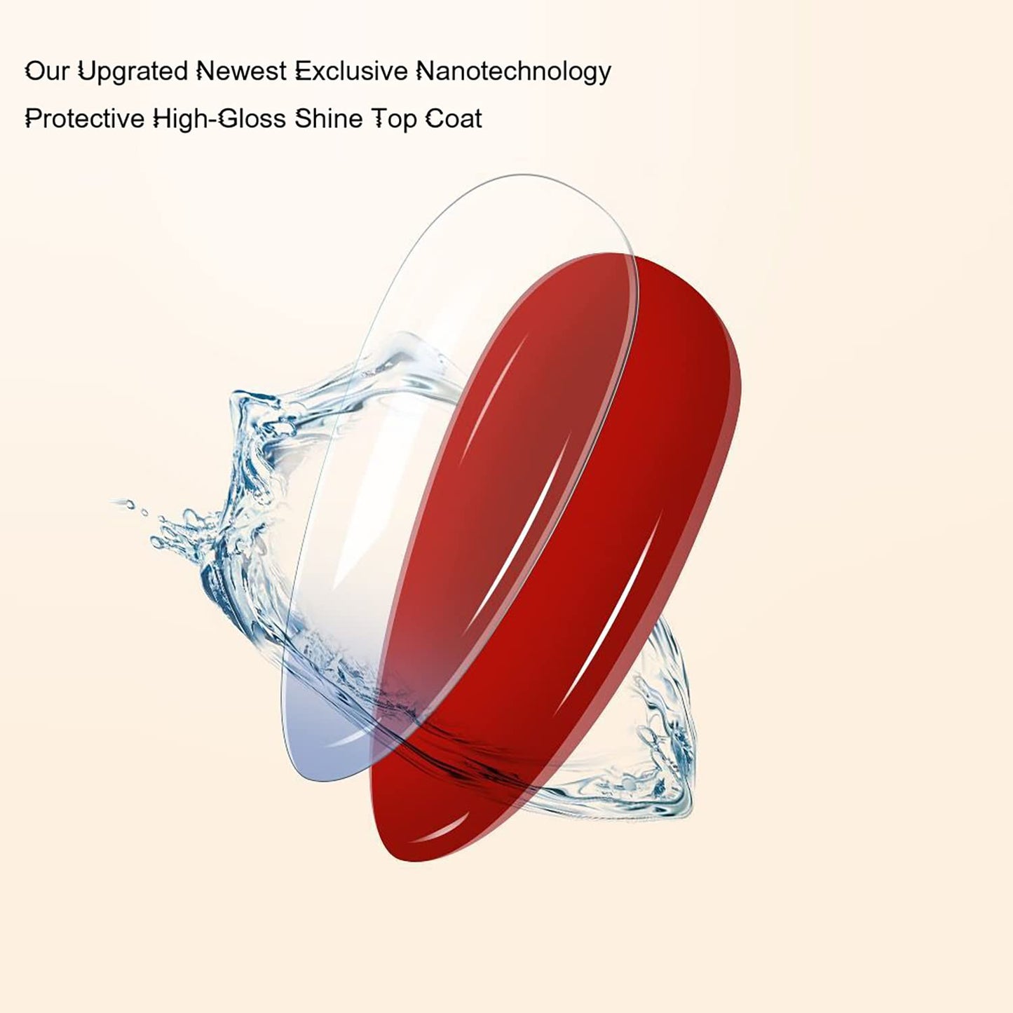 Vishine 16ml DUO Gel Top Coat and Base Coat 2Pcs Set, No Wipe Protective Ultra Glossy Top Coat and Base Top Coat Long Lasting Soak Off UV LED Gel for Home DIY and Nail Salon