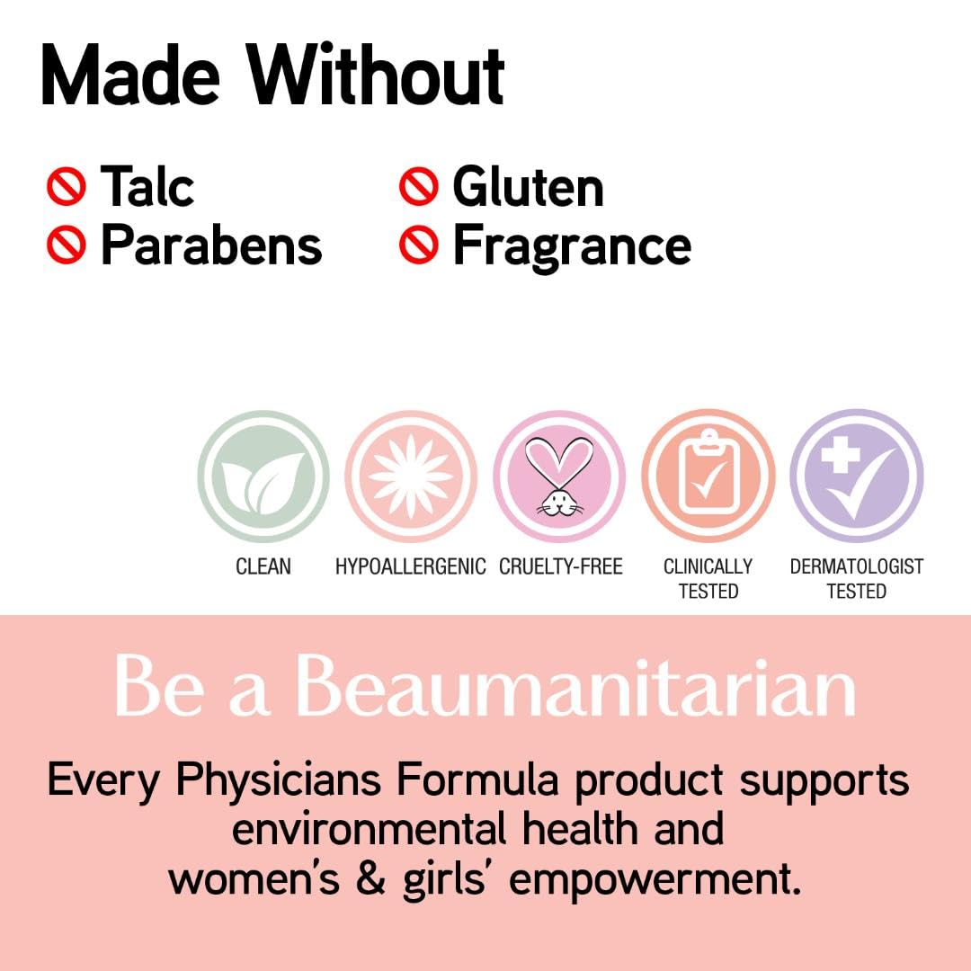 Physicians Formula Mineral Wear Talc-Free Face Powder, Light Coverage Mineral Makeup for Sensitive Skin – Buff Beige