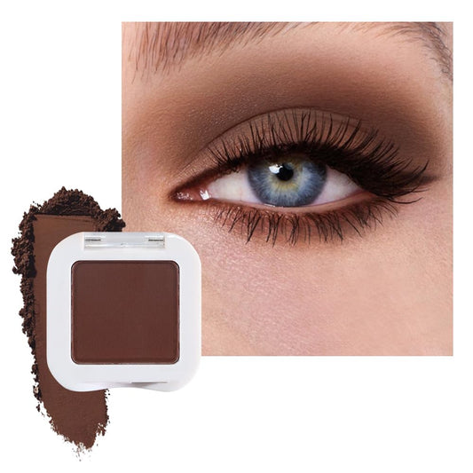 Matte Singe Eye Shadow Palette Makeup, Matte Brown Monochrome Eyeshadow For Old Women, Mini Pressed Monochrome Pigmented Waterproof Sombras Para Ojos, Vegan, Talc, Paraben & Cruelty Free, 09 | alldaygood beauty
