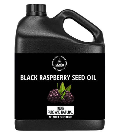 Naturevibe Botanicals Black Raspberry Oil 32 Ounces | 100% Pure and Natural | Great for Skin Care and Hair Care | alldaygood beauty