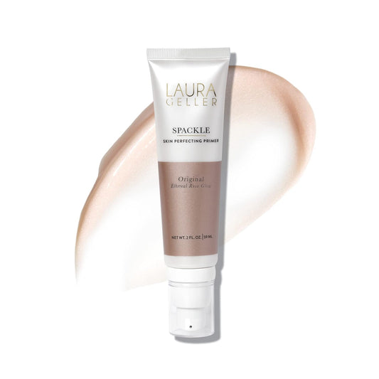 LAURA GELLER NEW YORK Spackle Primer - Ethereal Rose Glow - Super-Size 2 Fl Oz - Hyaluronic Acid Makeup Primer for Mature Skin | alldaygood beauty