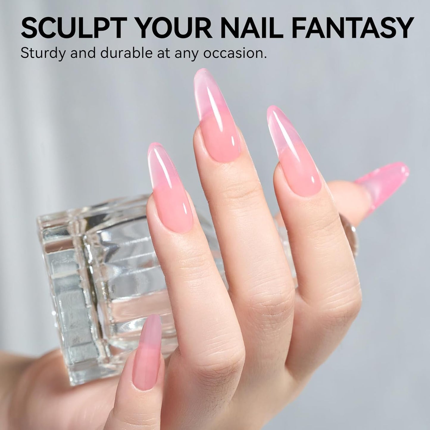 Gelike EC Dual Forms for Extension: 96 Pcs Color Nail Form, 4 Style 12 Size Nail Forms For Builder, Half Matte Gel Forms For Manicure Art Design Salon Diy