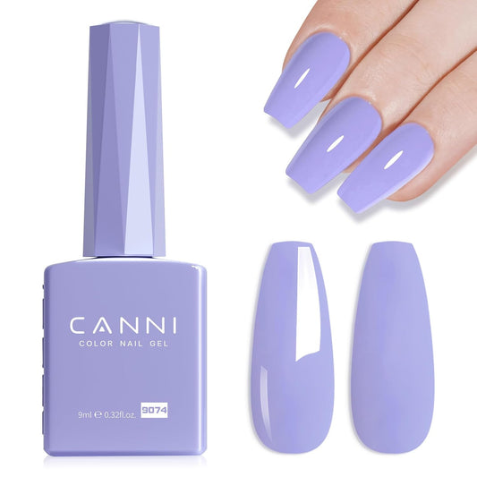 CANNI Purple Gel Polish, 1Pcs Cold Purple Nail Polish Gel High Gloss Soak Off UV Nail French Nail Manicure Salon DIY | alldaygood beauty