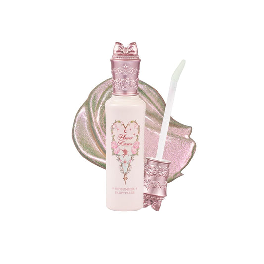 Flower Knows Midsummer Fairytales Liquid Highlighter(Multichrome),Highlighter Makeup,Pearlescent Face & Body Illuminator,Blendable & Long-lasting face Highlighter for All Skin Tones(04 Fairy Whisper) | alldaygood beauty