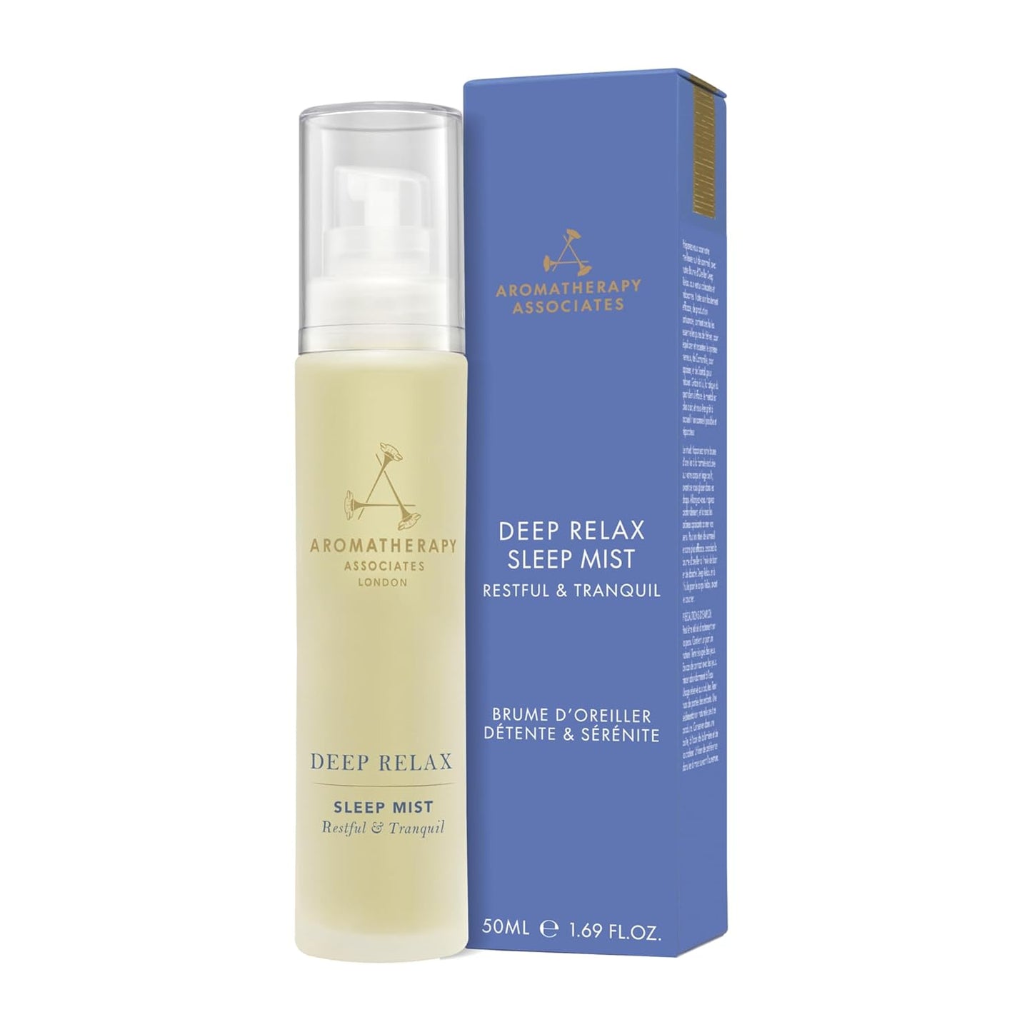 Aromatherapy Associates Deep Relax Sleep Mist. Body and Linen Spray for Restorative Sleep. Made with Vetivert, Chamomile and Sandalwood Essential Oils (1.69 fl oz)