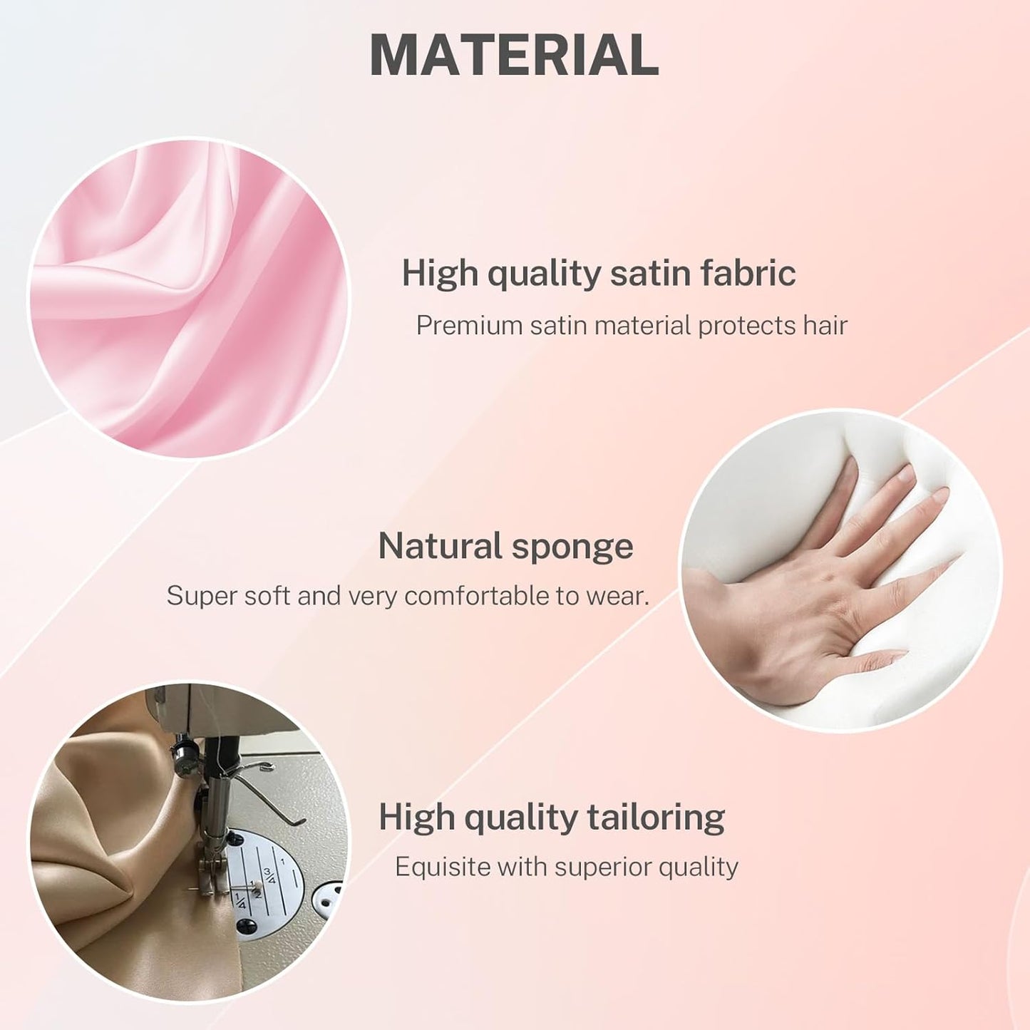 Satin Heatless Curling Set,Overnight Curls Hair Rollers with Hair Scrunchies,Sleep-Friendly Damage-Free Curlers for Soft Natural Waves (Pink)