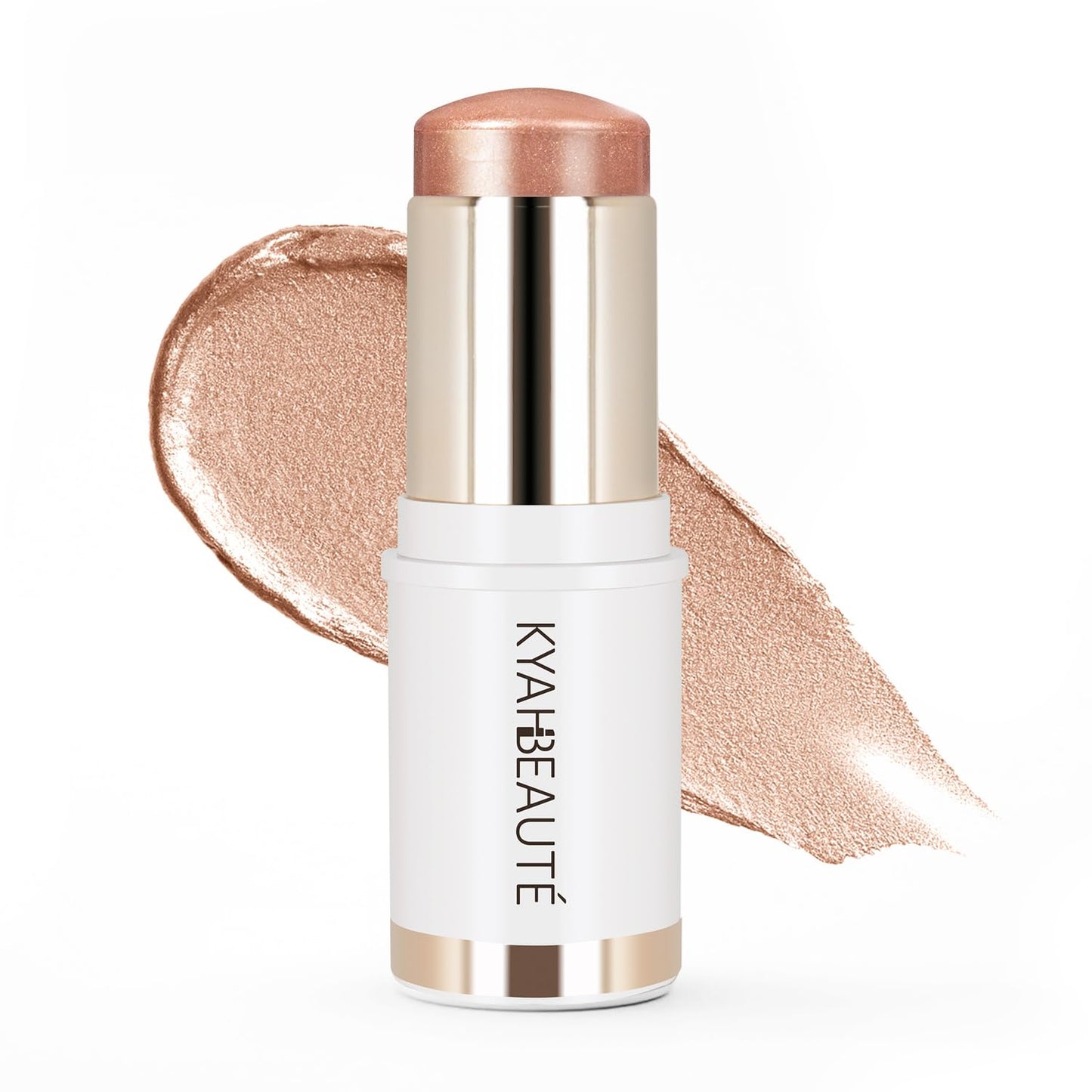 Dewy Highlighter Makeup, Highlighter Makeup Stick for Face and Body, Radiant & Shimmer Glow, Buildable Color for All Day | Vegan & Cruelty-Free | Bronze Caramel Gold 15g/0.53fl.Oz