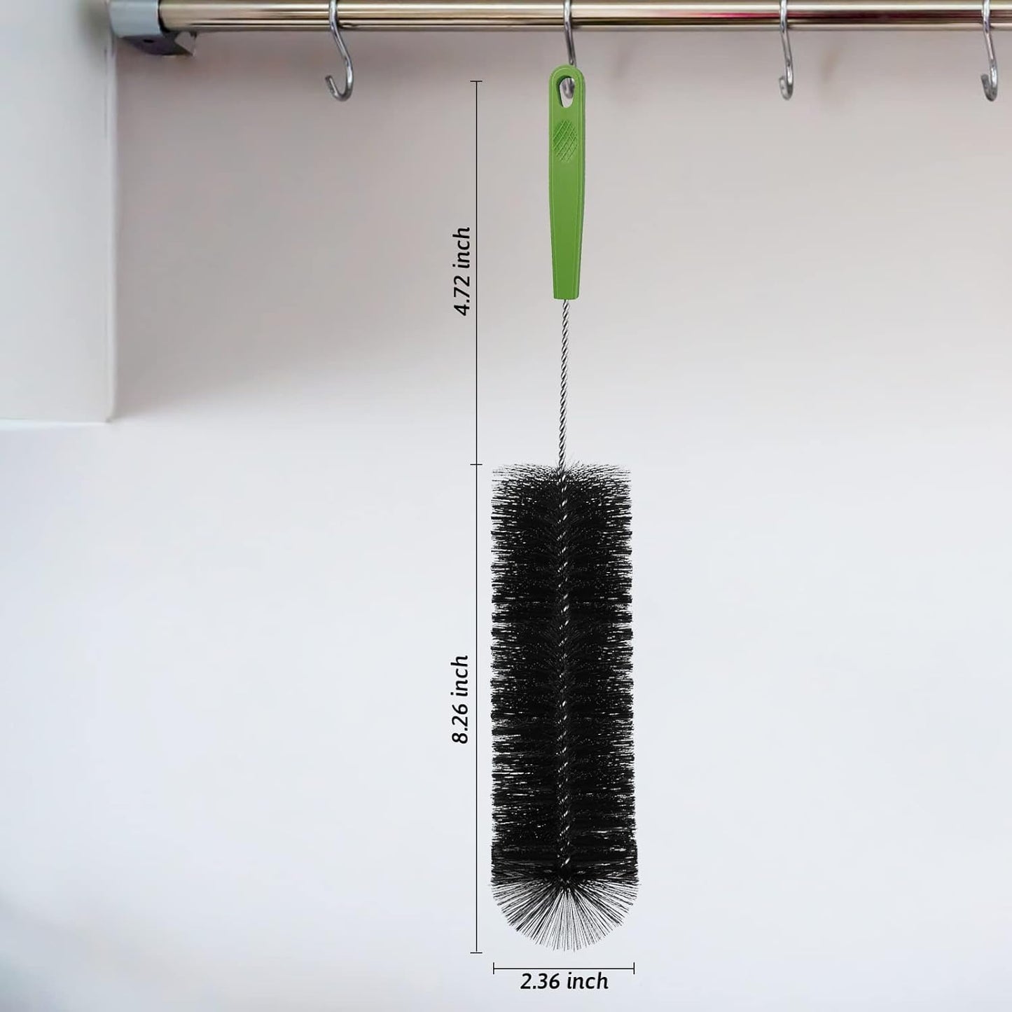 Bottle Brush, Bendable Long Handle Cleaner Brushes for Cleaning Neck Bottles, Baby Bottles, Water Bottles, Tumblers, Flask, Bird Feeder, Vase and Home Kitchen Sink Cleaning Brush