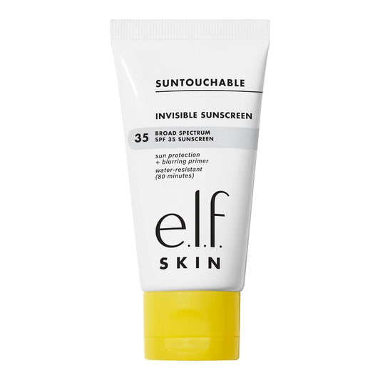 e.l.f. SKIN Suntouchable Invisible SPF 35, Lightweight, Gel-based Sunscreen For A Smooth Complexion, Doubles As A Makeup Primer, Vegan & Cruelty-Free, Packaging May Vary | alldaygood beauty