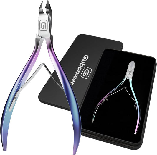 Cuticle Trimmer 3/4 Jaw Extremely Sharp Cuticle Nippers Scissors Stainless Steel Clippers Cutter Remover Pedicure Manicure Nail Tool, cuticle pusher, nail cuticle trimmer professional cuticle cutter | alldaygood beauty