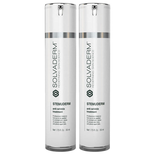 Stemuderm Face & Eye Cream - Anti Aging Skincare - Daily Moisturizer for Fine Lines, Wrinkles & Eyebags - Supports Production of Collagen & Elastin - Organic Stem Cell Complex - 1.7 oz (Pack of 2)