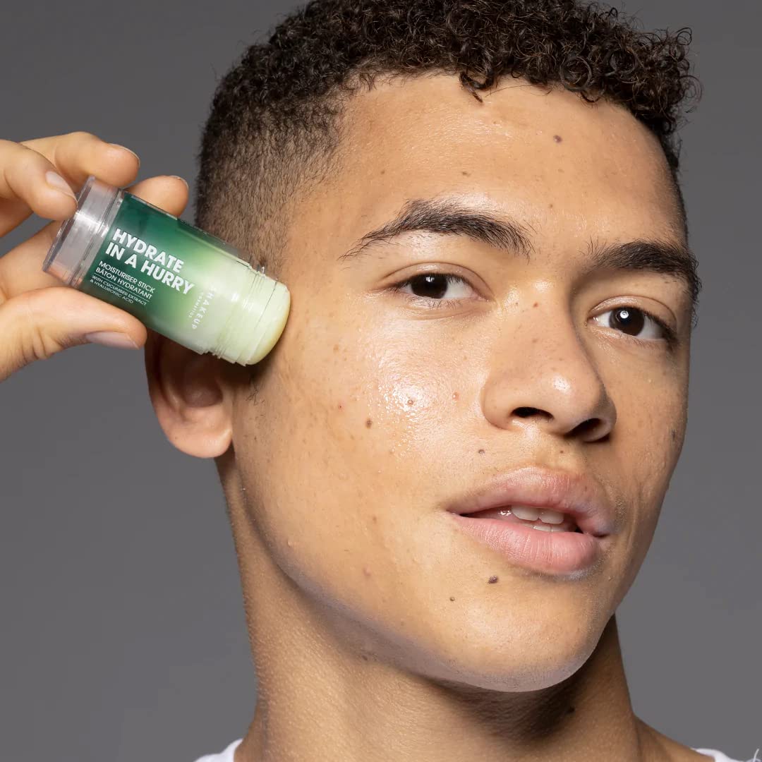 Shakeup - 4-Piece Clear Skin Kit, Mens Skincare Gift Set, Targets Blemishes, Daily Face Wash, Clarifying Toner, Purifying Mask & Moisturiser Stick