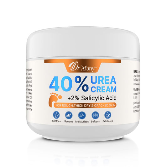 40% Urea Cream for Feet – Foot Cream for Dry Cracked Rough Heels, Urea 40 percent Foot Lotion for Moisturizing Skin, with 2% Salicylic Acid for Callus Remover & Repair (5.29oz) | alldaygood beauty