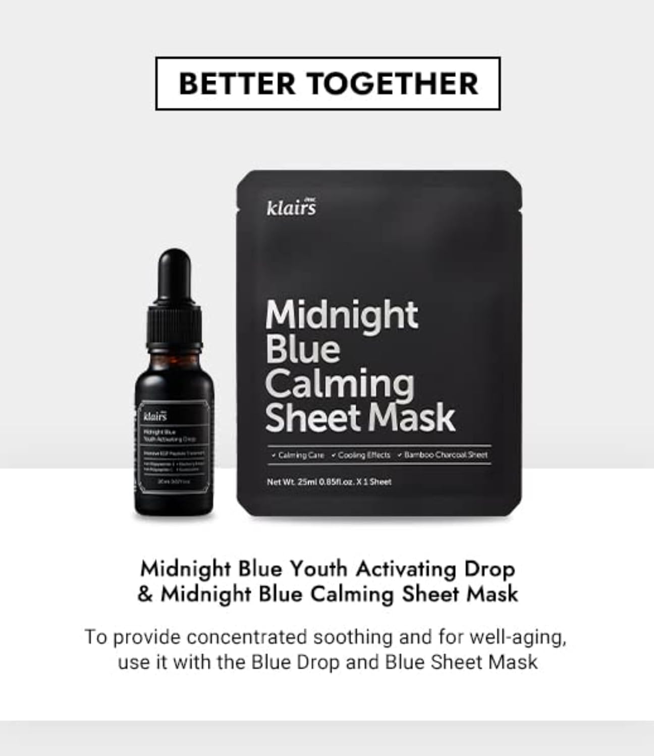 DearKlairs] 0.7 ounce Midnight Blue Calming Cream, Soothing, Redness Relief Moisturizer, Hydrating, Fast Absorbing, Light Texture for Easy Use, Sensitive Skin Friendly (0.7 Ounce (Pack of 1))