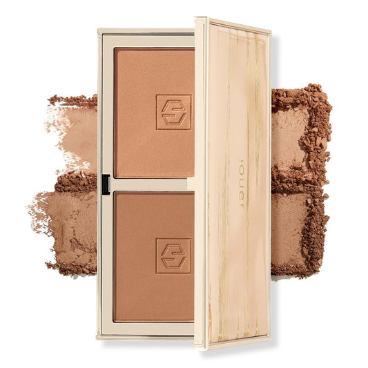 Jouer Sunswept Bronzer Duo 2 Complementary Shades Velvety Formula Matte & Shimmer Shades Vitamin E Talc, Paraben, Gluten & Cruelty Free | alldaygood beauty