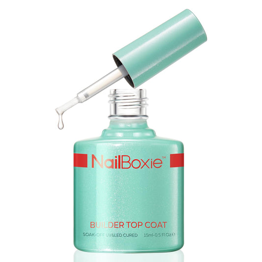 modelones Nail Builder Gel Top Coat, 2-in-One Clear Builder for Nails, LED Lamp Cured Top Coat Strengthener Glue Gel Polish in a Bottle for DIY Home Salon Gifts, 15ML | alldaygood beauty