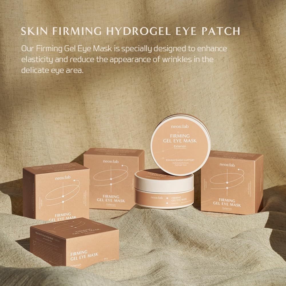 Firming Gel Eye Mask 60ea (30pairs) - Refreshing Hydrogel Eye Patch with Collagen, Peptide, Rice Ceramide, Lactobacillus Ferment for a Firm Eye Area, Reduces Fine Lines, Eye Bags, Puffy Eye