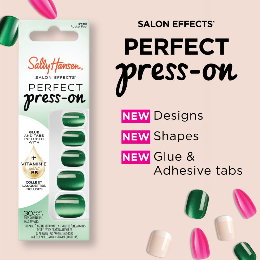 Sally Hansen Instant Cuticle Remover and Salon Effects Squiggle & Wiggle Press On Nails Kit