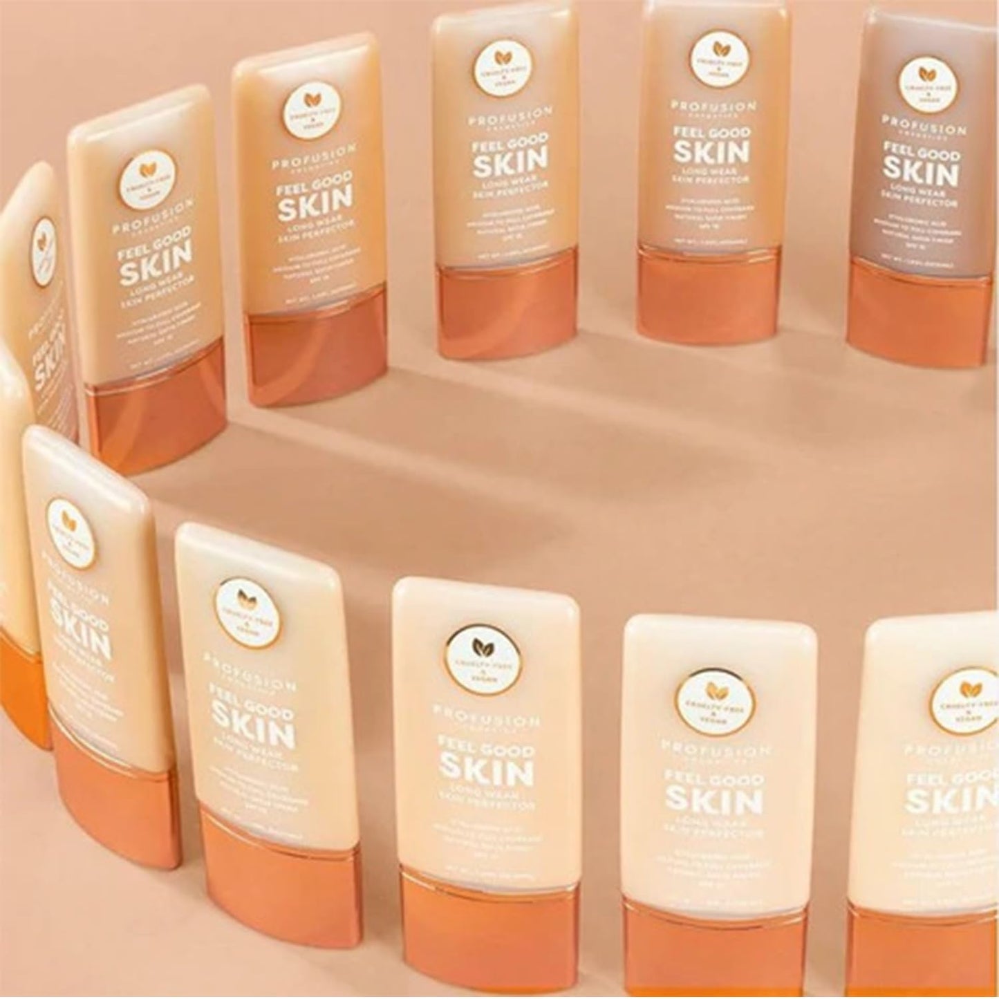 Profusion Cosmetics Lightweight Liquid Foundation for a Flawless and Elegant Radiance, Breathable Makeup for Improves Uneven Skin Tone, Cruelty-Free - Tan 3