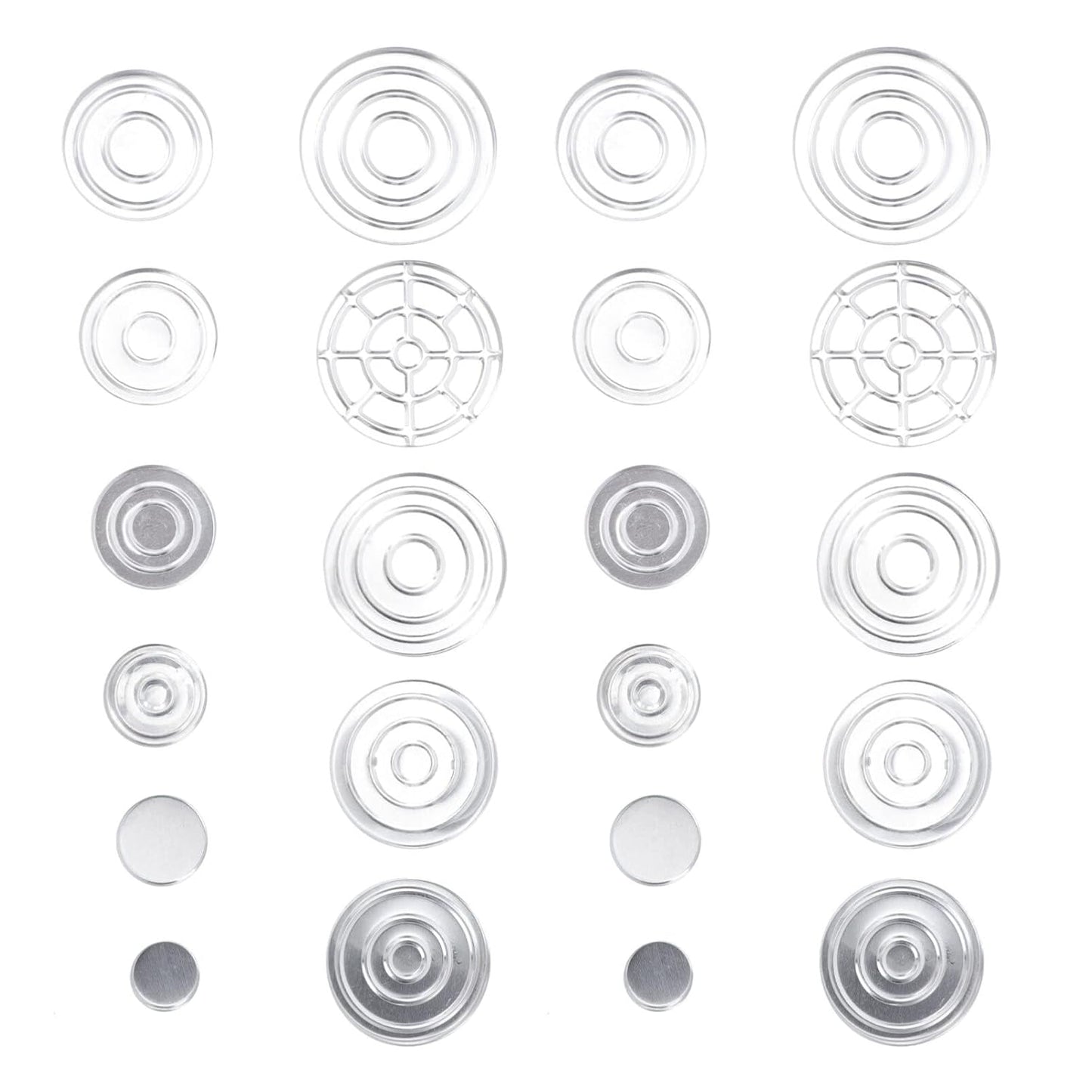 Lurrose 22pcs Empty Metal Pans Tin Palette Eyeshadow Pans Watercolor Palette Refillable Container Eyeshadow Blush Lipstick Organizer for Cosmetic Palettes