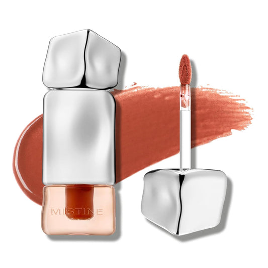 Mistine Makeup Velvet Lip Gloss Matte Lip Cream Liquid Lipstick Softening with Hyaluronic Acid Lip Tint, Non-Sticky Lightweight Lip Color V01 Sunset Afterglow 0.1 fl oz | alldaygood beauty