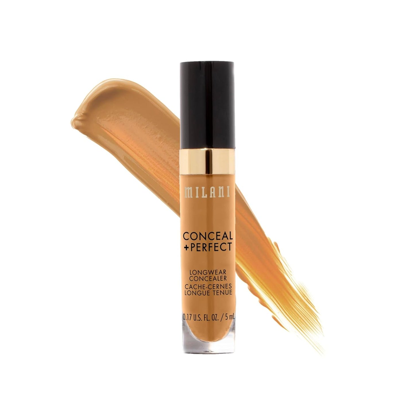 Milani Conceal + Perfect Longwear Concealer - Warm Tan (0.17 Fl. Oz.) Vegan, Cruelty-Free Liquid Concealer - Cover Dark Circles, Blemishes & Skin Imperfections for Long-Lasting Wear