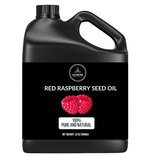 Naturevibe Botanicals Red Raspberry Oil 32 Ounces | 100% Pure and Natural | Great for Skin Care and Hair Care | alldaygood beauty