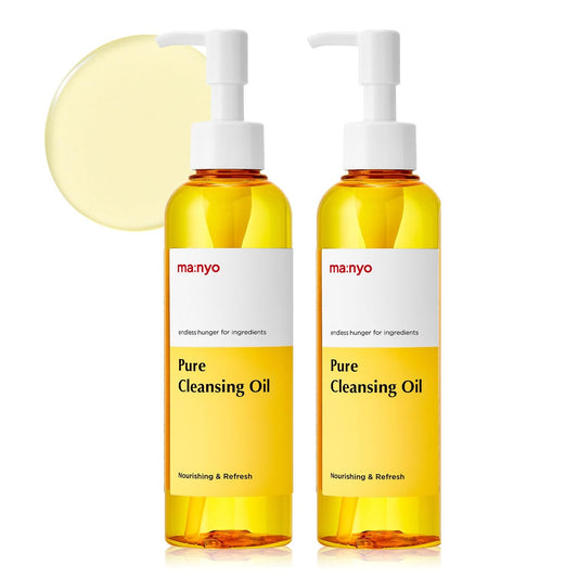 ma:nyo Pure Cleansing Oil Korean Facial Cleanser, Blackhead Melting, Daily Makeup Removal with Argan Oil, Korean Skin care 6.7 fl oz *(2 Pack) | alldaygood beauty