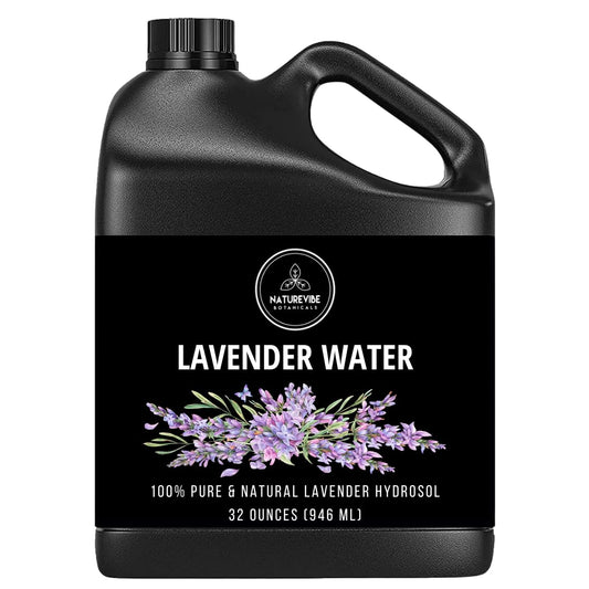 Naturevibe Botanicals Lavender Water 32 Ounces | 100% Pure and Natural | Great for Skin Care and Hair Care | alldaygood beauty
