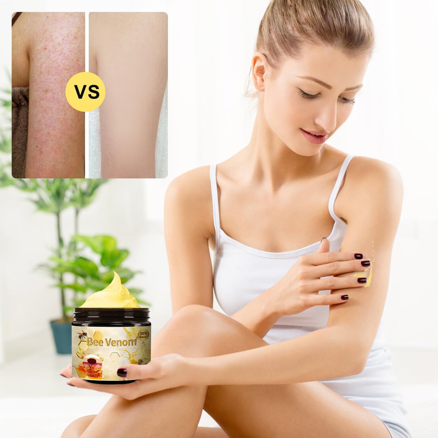 Bee Venom Treatment, New Professional Bee Venom Repair Cream,Bee Venom Moisturizing Gel, Natural Bee Venom Repair Cream, for All Types (2pcs)