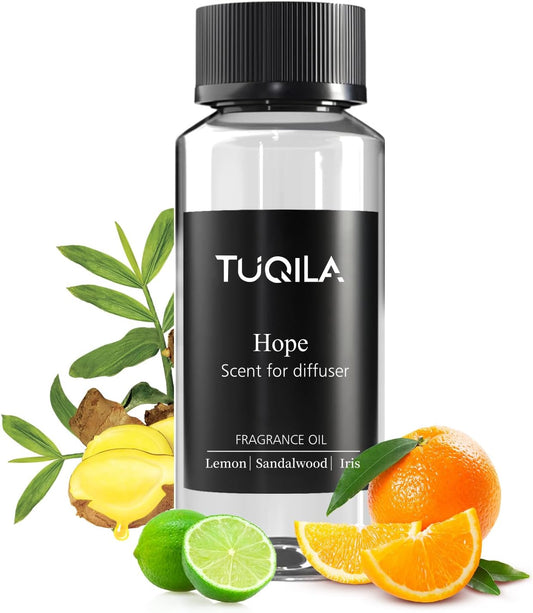Hotel Diffuser Oil Hope - 120ML Luxury Essential Scent Oils for Cold Air & Waterless Diffusers, Long-Lasting Fragrance Oil for Home, Spa, Office - Premium Aroma Oil Refill, Hotel-Style Air Freshener