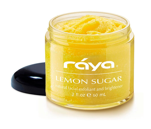 RAYA Lemon Sugar Facial Scrub (157) | Organic and Natural Exfoliating Scrub for Dry Skin | Brightens and Smooths Complexion | alldaygood beauty