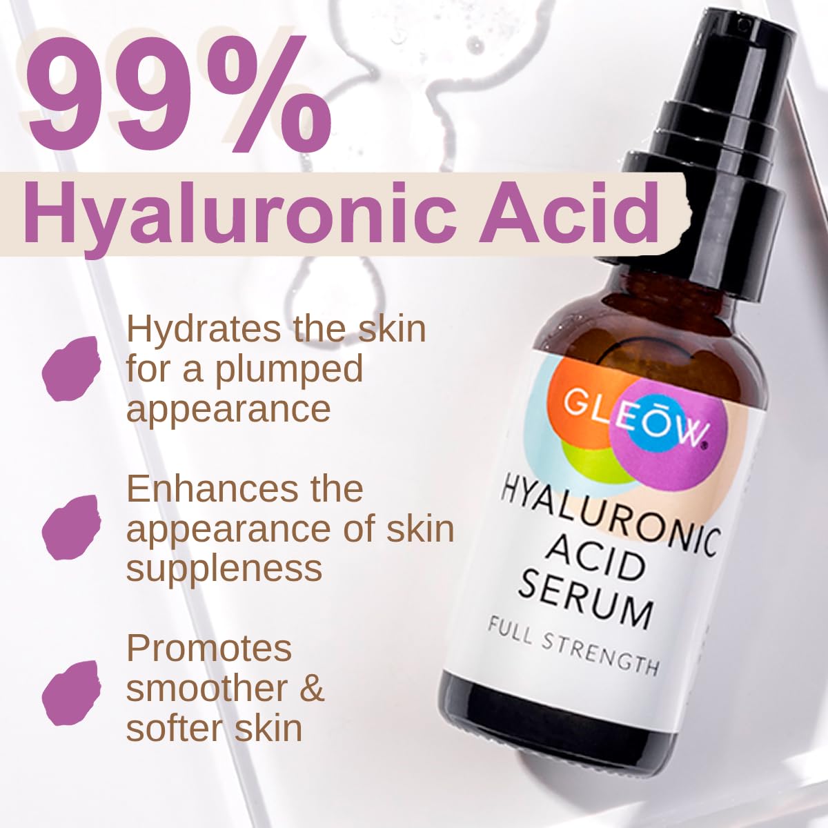 New 2024 Pure Hyaluronic Acid Serum for Face - Hydrating Serum for Women - Hyaluronic Acid Pure Face Serum for Women - Face Serum for Dry Skin with Dark Spots 2oz