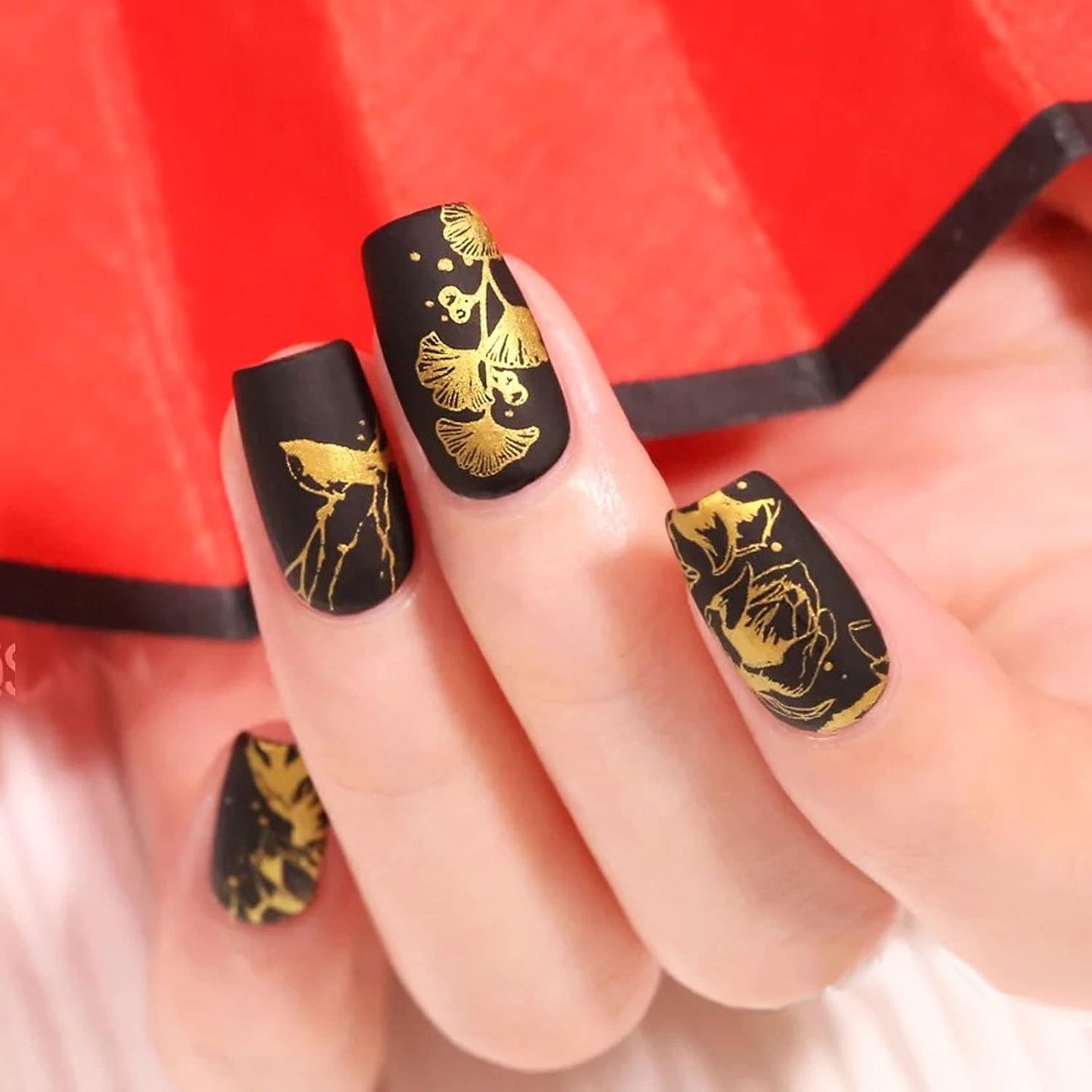 Nail Art Stamper Clear Silicone Nails Stamping Jelly with Scraper Transparent Visible Body DIY Manicure Nail Art Tool For DIY Nail Decor French Nail Manicure