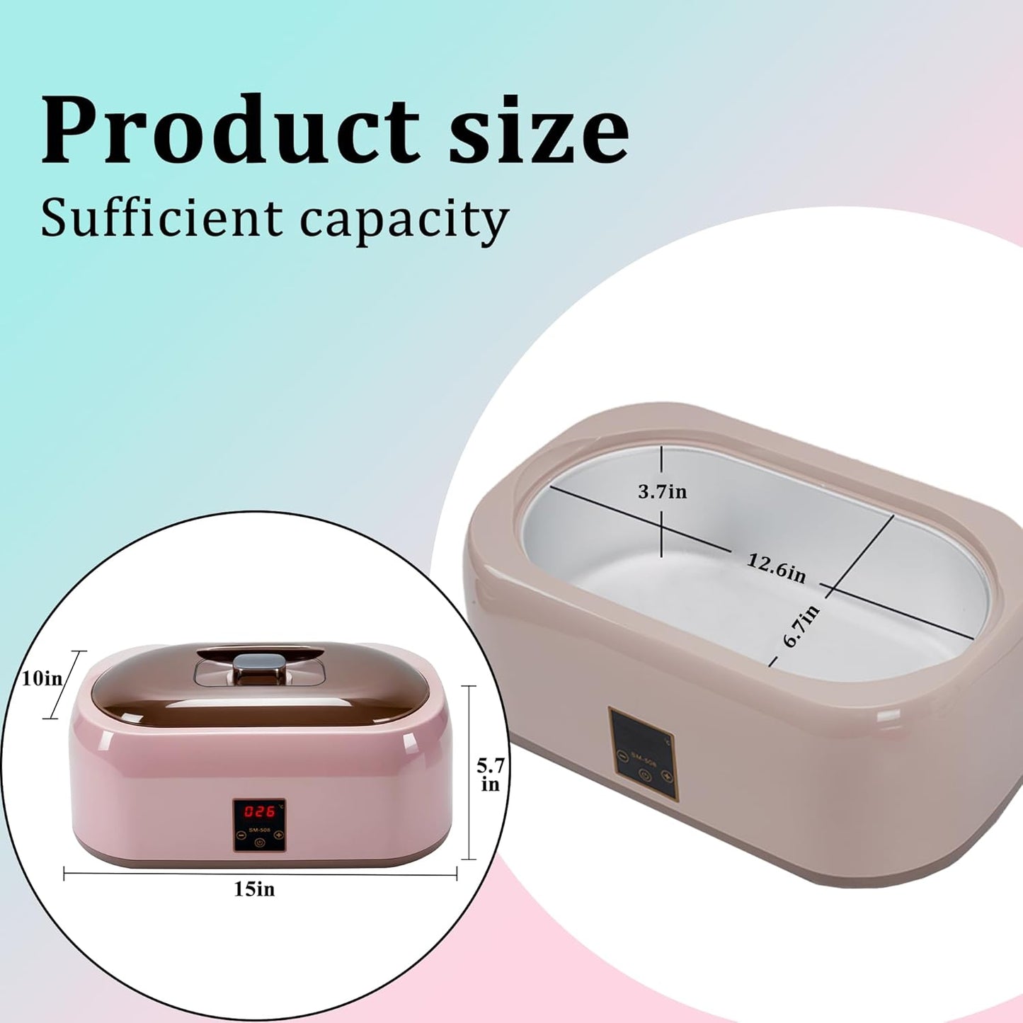 Paraffin Wax warmer for Hand and Feet, Includes 4000ml Wax warmer Machine and 6 packs of Lavender scented Paraffin Wax, Enjoy take care of your hands and feet