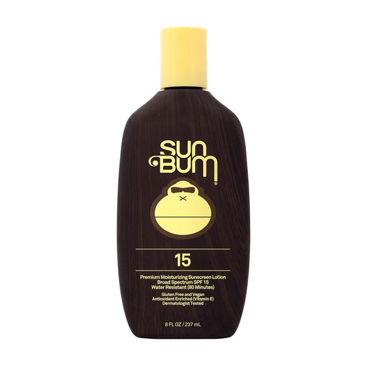 Sun Bum Original SPF 15 Sunscreen Body Lotion - Broad Spectrum Moisturizing Sunscreen with Vitamin E - Hawaii 104 Act Compliant (Made without Octinoxate & Oxybenzone) - 8 oz | alldaygood beauty
