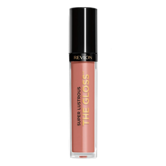 Revlon Super Lustrous Lip Gloss, Non-Sticky, Hydrating, High Shine Finish, 215 Super Natural, 0.13 oz | alldaygood beauty