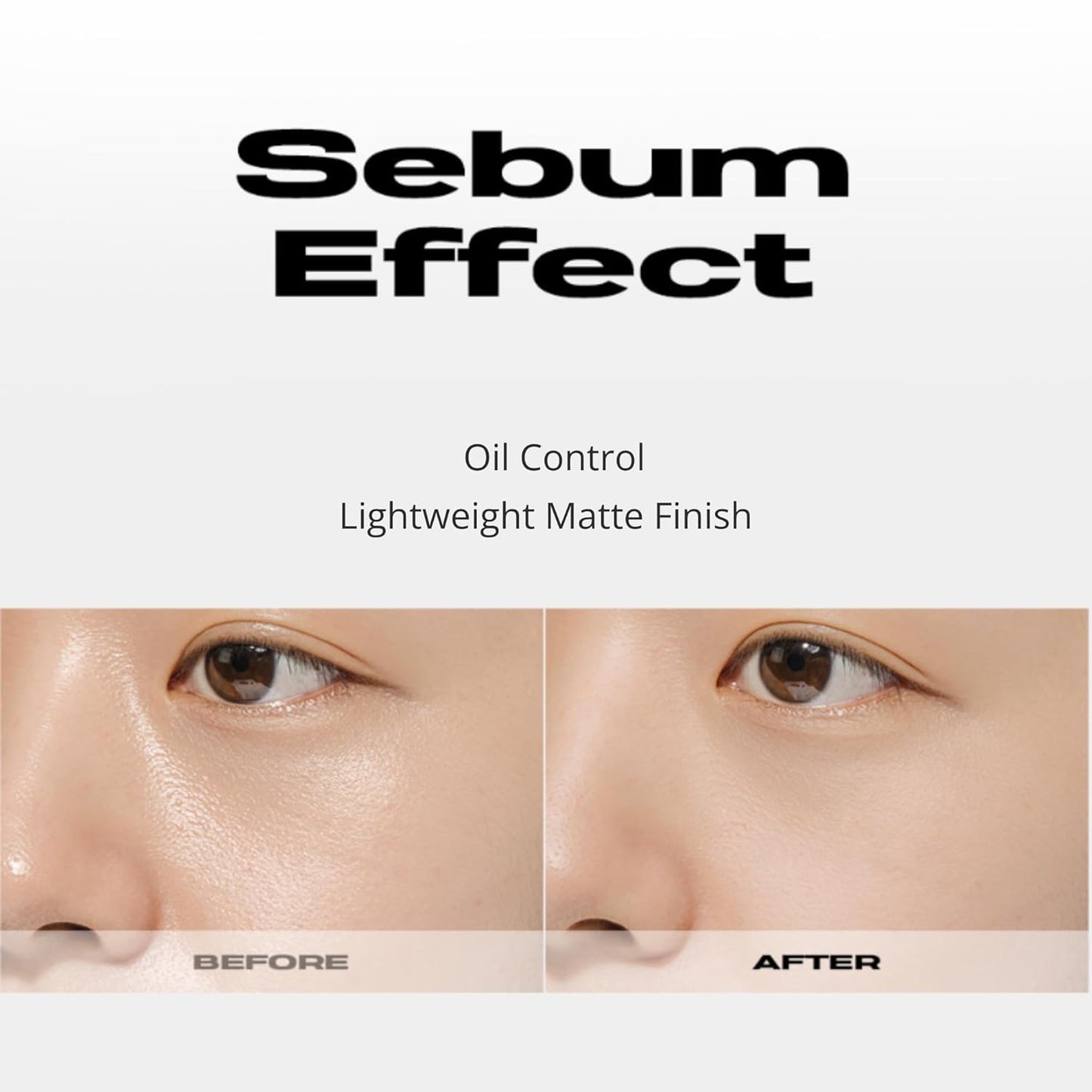 Sebum Cut Powder Pact 0.28oz - Extreme Sebum Control Pressed Powder Compact with Mirror and Puff Non-Dry Oil Cut Ultra-Fine Texture Face Makeup Finishing Setting Fixing Longlasting Vegan