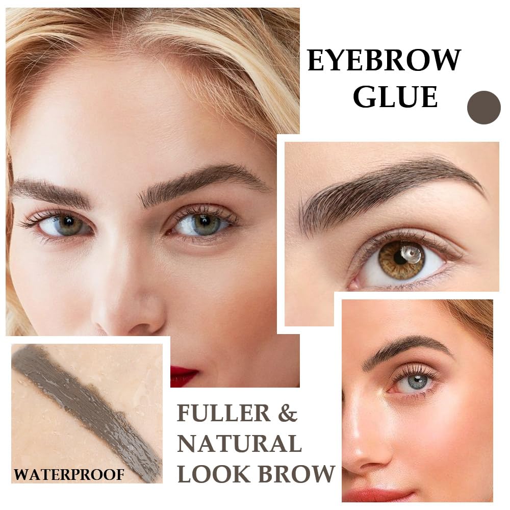Kaely Thickening Brow Mascara,Tinted Eyebrow Gel Waterproof,Eyebrow Color Makeup,Brow Fast Sculpt,Vegan,Cruelty Free,maquillaje gel para cejas a prueba de agua,02 Cool Blonde