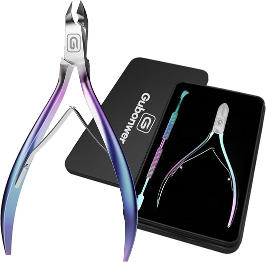 Cuticle Trimmer 3/4 Jaw Extremely Sharp Cuticle Nippers Scissors Stainless Steel Clippers Cutter Remover Pedicure Manicure Nail Tool, cuticle pusher, nail cuticle trimmer professional cuticle cutter | alldaygood beauty