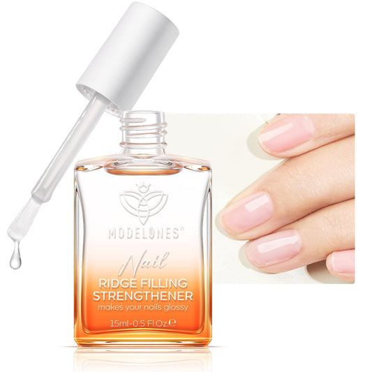 modelones Nail Strengthener Clear Nail Polish Repair for Damaged Nail Hardener Extra Strong and Growth Crystal Clear 15ml | alldaygood beauty