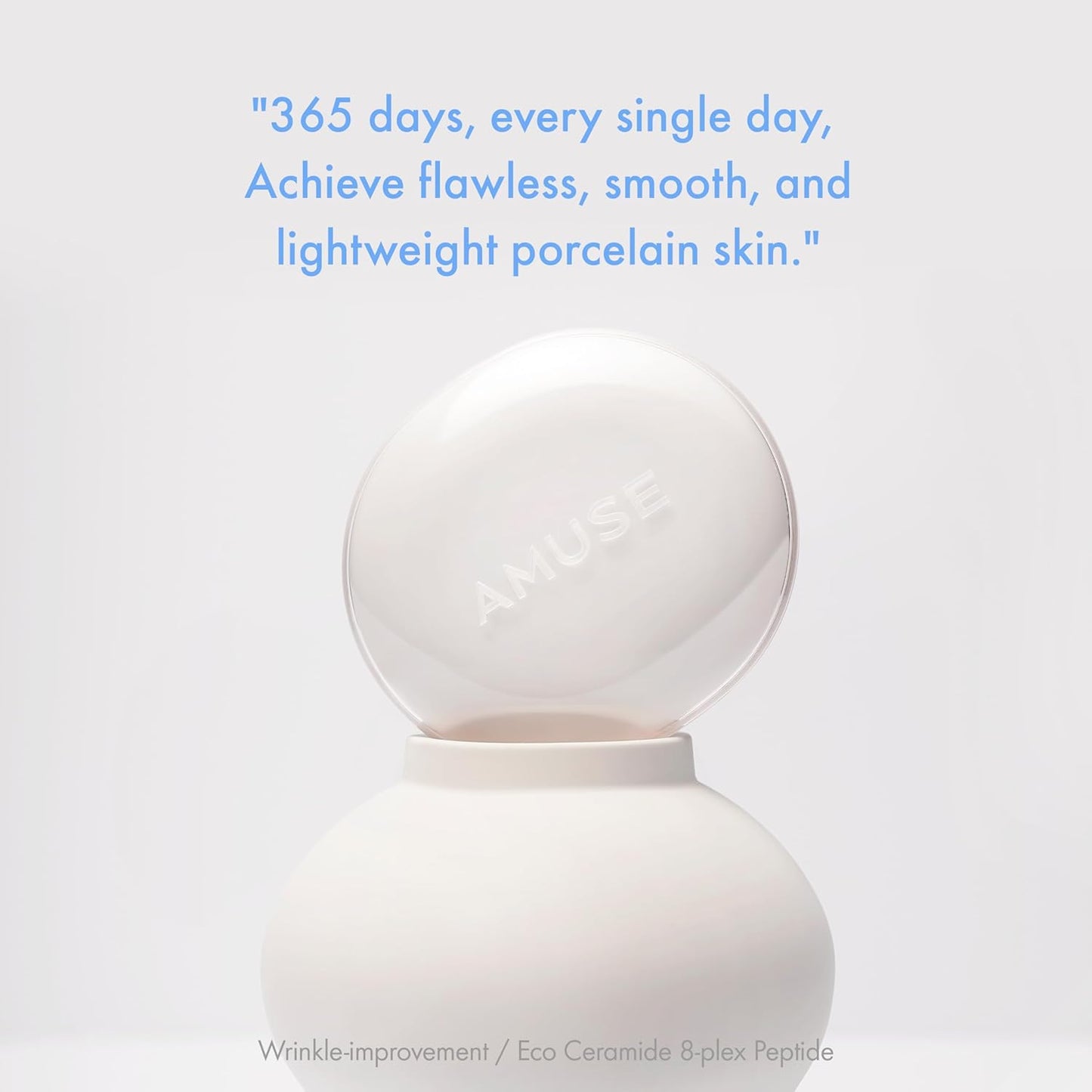 Amuse SEOUL Ceramic Skin Perfector Cushion Foundation Refill | Long-lasting, Lightweight, Semi-matte, Flawless Coverage, Hypoallergenic, Korean Beauty, Vegan(15g / 0.52 oz.) ([Refill] 03 HONEY)