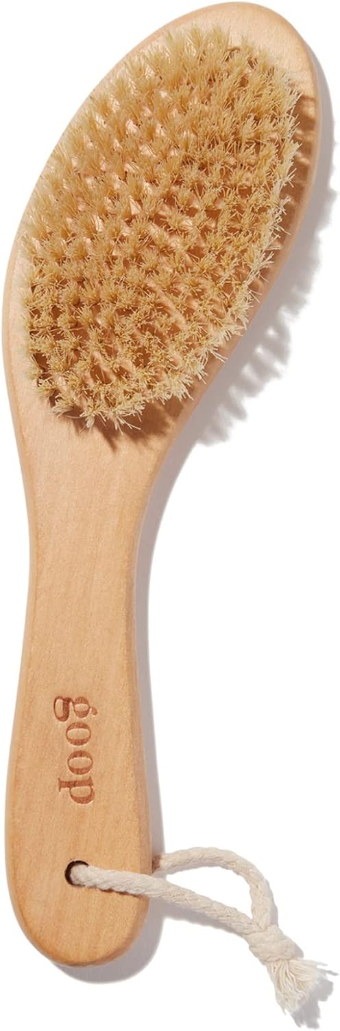 goop Beauty Dry Brush | Detoxifying Body Exfoliator | Wooden Handle with Natural Biodegradable Sisal Fibers | Sweeps Away Dead Skin | FSC Certified