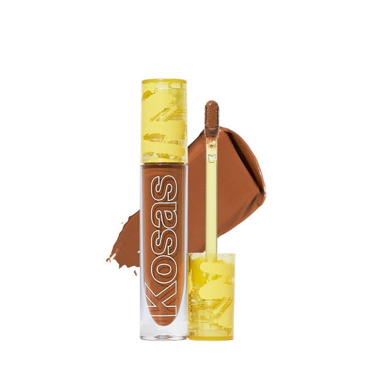 Kosas Revealer Concealer - Medium Coverage Makeup with Hyaluronic Acid, Conceals Dark Circles Under Eyes, Dark Spots and Blemishes + Brightens, Hydrates, Long-Lasting & Vegan, (Tone 8.2 W)
