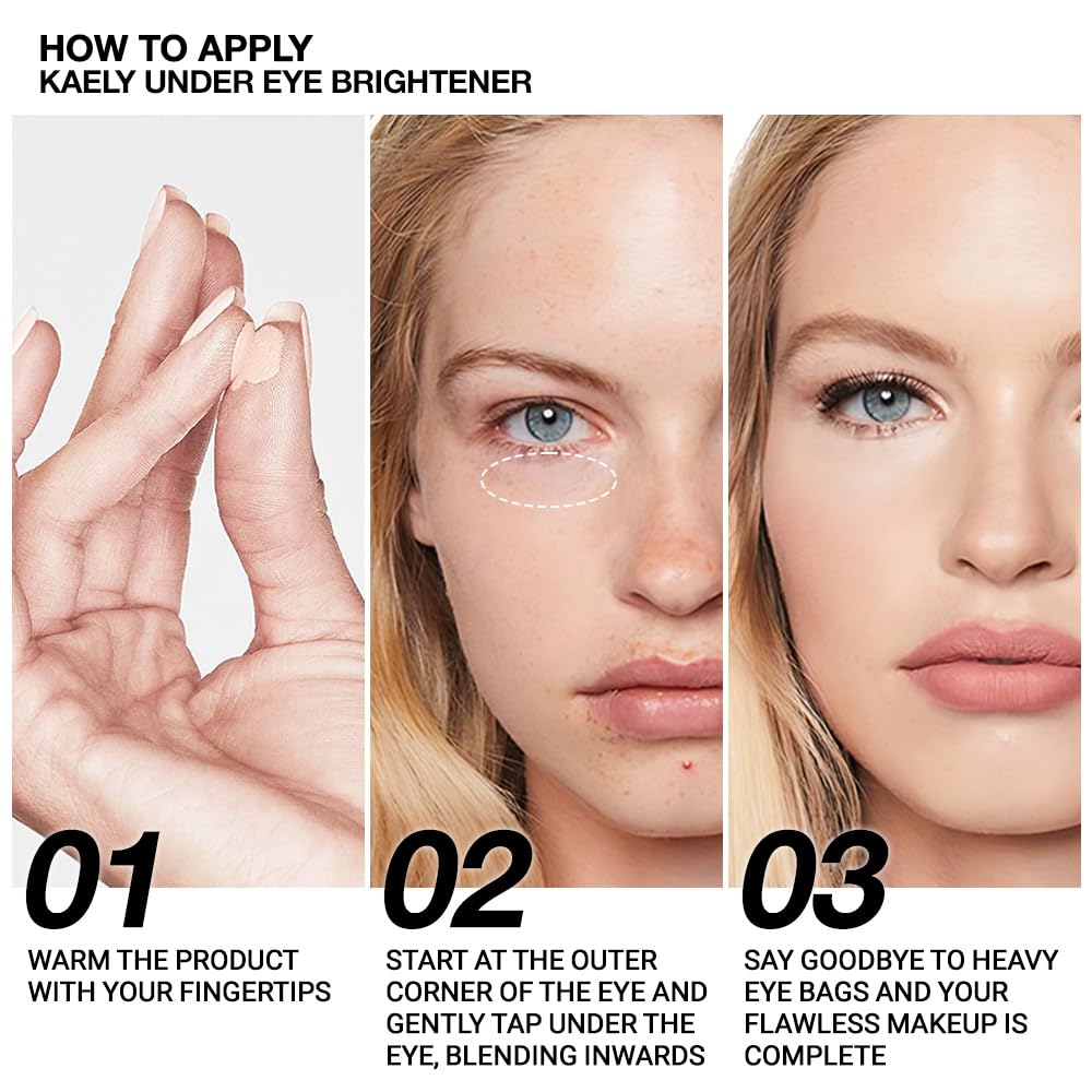 evpct under Eye Brightener, Nourishing Luminous under Eye Concealer Color Corrector for Dark Circles, Waterproof Naturactor Concealer Pot make up for face Eye Ring corrector de ojeras, 04# Light