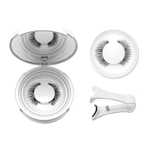 Elara Craft Magnetic Eyelashes with Applicator, Magnetic Eyelashes Natural Look,Reusable Magnet Lashes No Glue Needed Soft Lashes Kit(Fuller)