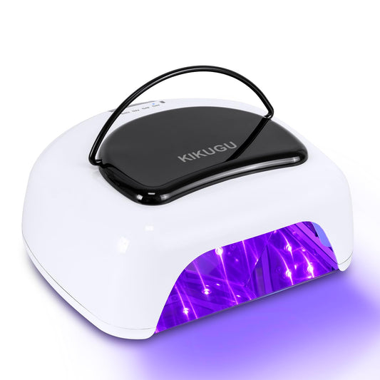 Cordless Rechargeable UV LED Nail Lamp,96W UV Light for Gel Nails with Metallic Reflector & Metal Base, Fast Curing Lamp Manicure,Pedicure,Ideal for Nail Salon and Home(White) | alldaygood beauty