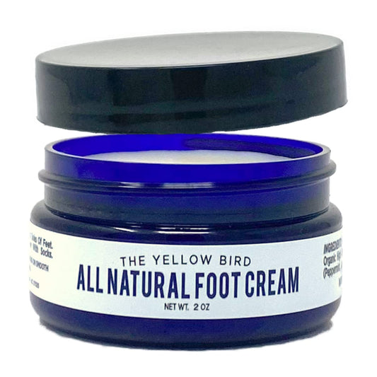 Yellow Bird Foot Cream – Hydrating Tea Tree Oil Foot Balm with Essential Oils. Natural Athletes Foot Treatment. Moisturizing Cracked Feet Repair & Callus Remover. Made In USA - 2 oz | alldaygood beauty