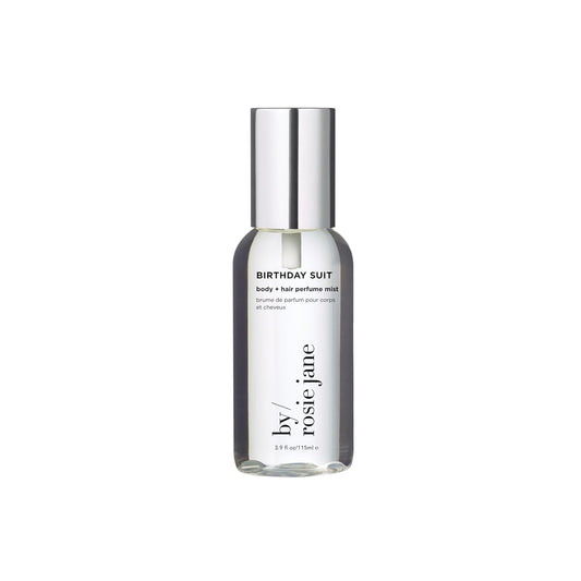 By Rosie Jane Body & Hair Perfume Mist (Birthday Suit) - Clean Hair & Body Mist for Women - With Notes of Tangerine Water, Sweet Apply & Lemon Blossom (115ml)