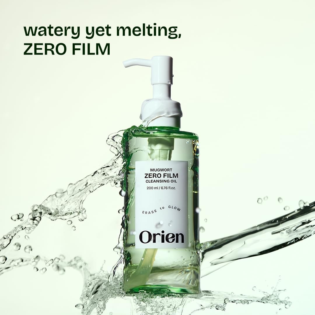 Orien Mugwort Zero Film Cleansing Oil 6.76 fl.oz. 200ml ㅣDaily Makeup Blackhead Removal No pore clogging Korean skincare double cleansing